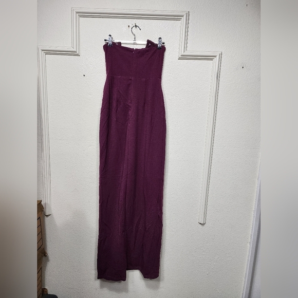 Lulus Sensational Beauty Plum Purple Strapless Maxi Dress S Wedding Party Formal - Picture 8 of 9